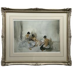 After Sir William Russell Flint (Scottish 1880-1969): 'Act II Scene I', limited edition colour print numbered 783/850 pub. 1985, 39cm x 57cm