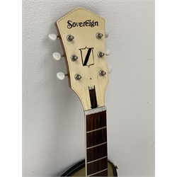 Harmony H-6303 Sovereign acoustic guitar, spruce top, mahogany body, in carrying case