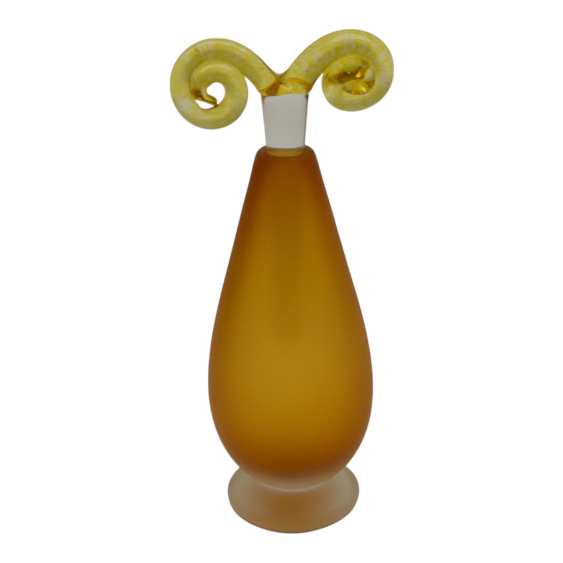 Bob Crooks (1956-) for First Glass, three glass scent bottles and stoppers, largest H24cm