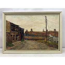 Peter Brook (Northern British 1927-2009): 'Right for Huddersfield', oil on board signed, titled verso 60cm x 90cm
Provenance: West Yorkshire dec'd estate; the deceased was good friends with the artist.