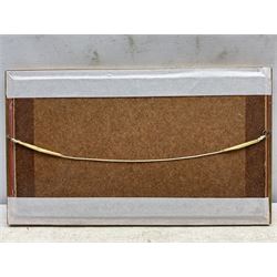 Robert Leslie Howey (British 1900-1981): Shipping in the Estuary, watercolour heightened with white signed 12cm x 33cm 