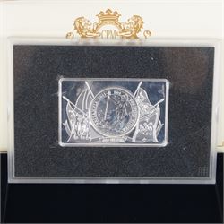 'The 5oz Silver Bullion Coin Bar', formed from a Queen Elizabeth II 2015 one ounce fine silver Britannia surrounded by a Baird and Co four ounce fine silver ingot, cased with certificate