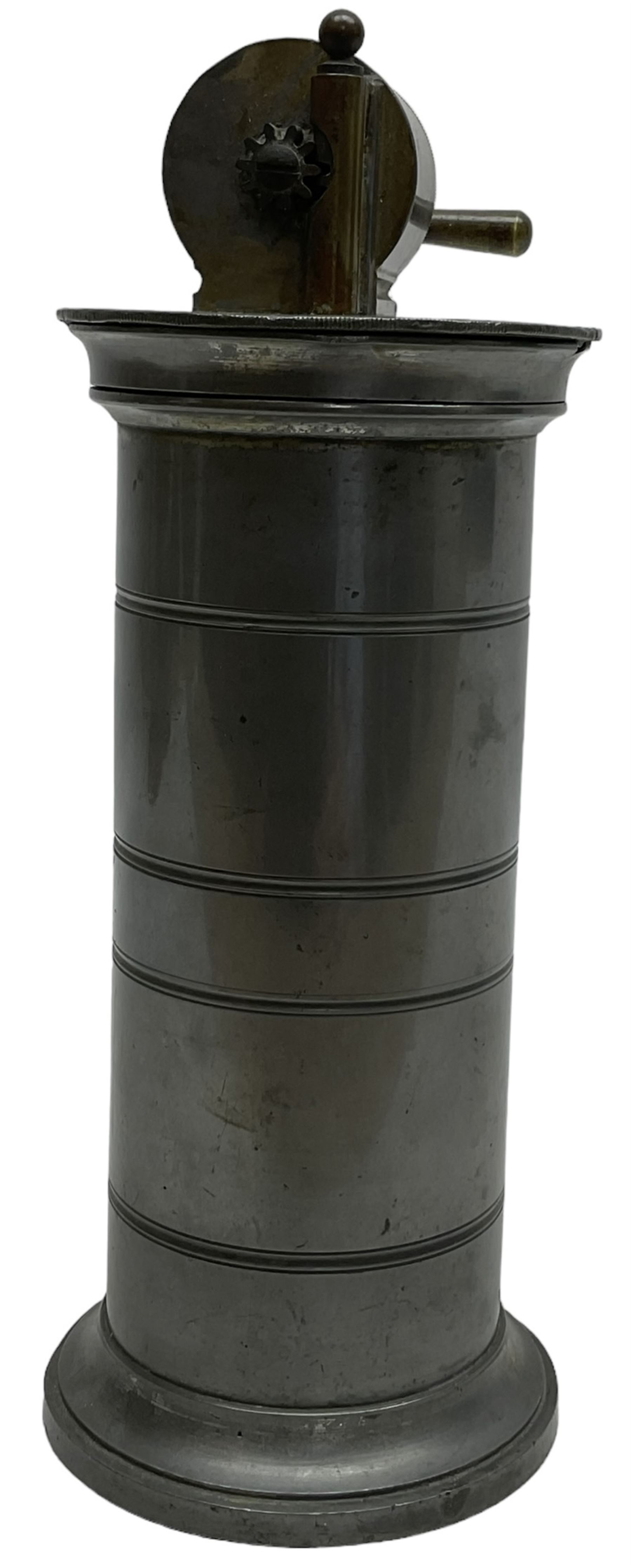 French metal irrigator by Jeannie Paris, and marked Veritable Irrigateur system de eguisier, H23cm