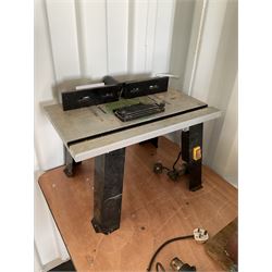 ''Trend'' router and router table. - THIS LOT IS TO BE COLLECTED BY APPOINTMENT FROM DUGGLEBY STORAGE, GREAT HILL, EASTFIELD, SCARBOROUGH, YO11 3TX