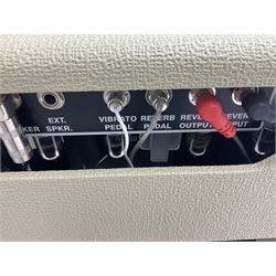 Headstrong Lil'King-S valve amplifier with Legend speaker, being a Boutique guitar amp made in the USA as a fender Princeton Reverb Clone in a cream colour; NVN; L51cm