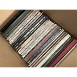 Collection of vinyl LP records in six boxes, mainly Classical, including Stravinsky Pulcinella, Andre Previn Music Night, Valerie Tryon, etc