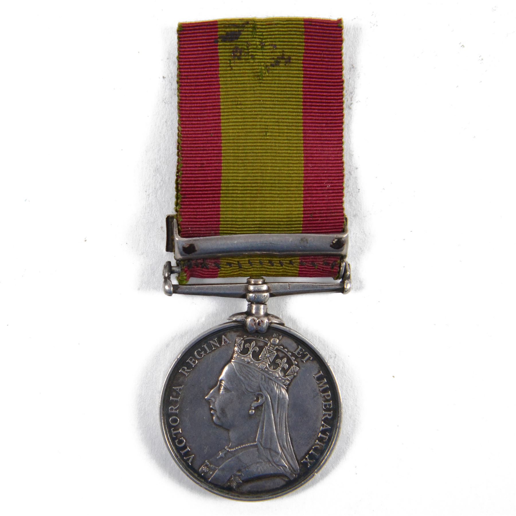 Victoria Second Afghan War medal with Kandahar clasp, name erased