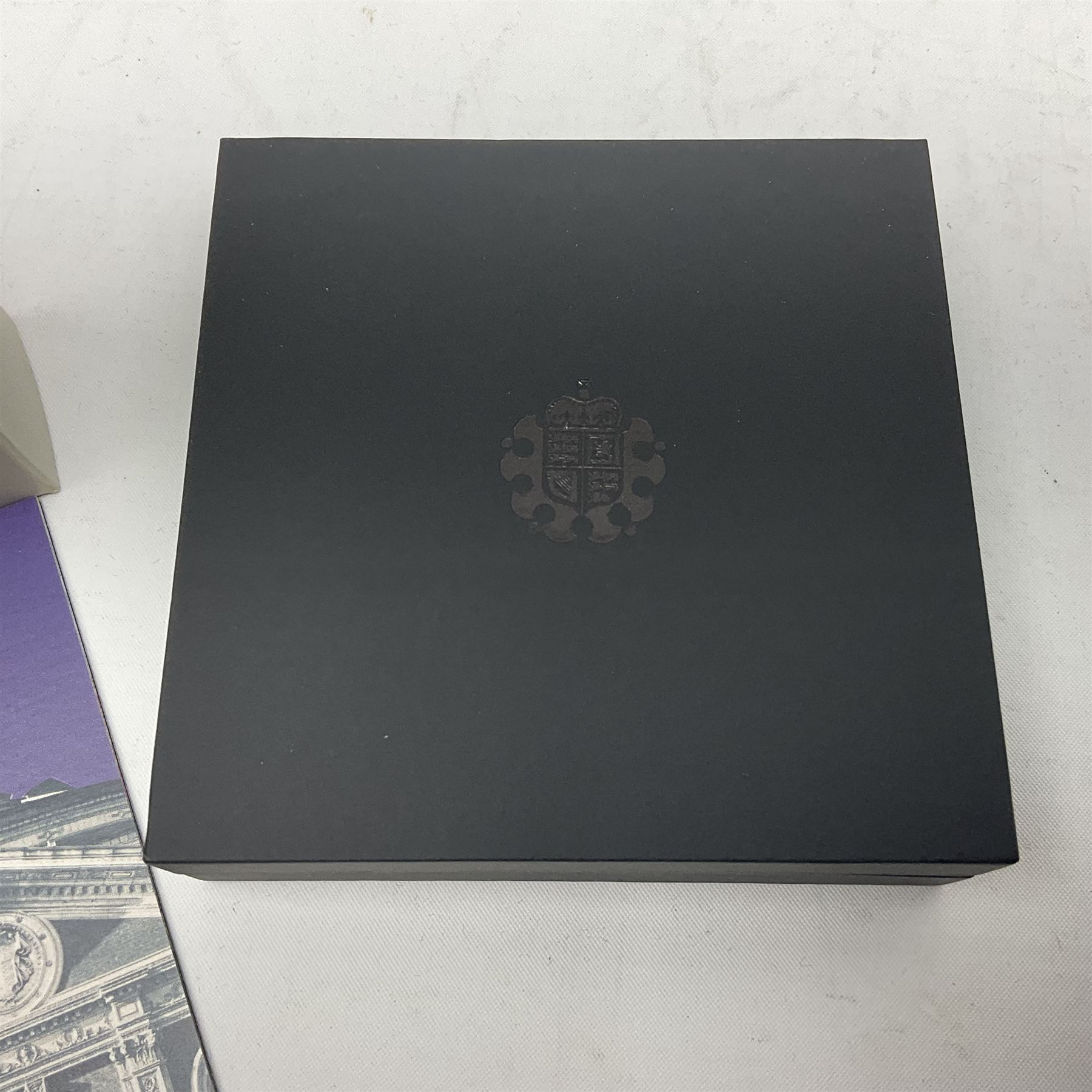 The Royal Mint United Kingdom 2021 'The 150th Anniversary of the Royal Albert Hall' silver proof piedfort five pound coin, cased with certificate