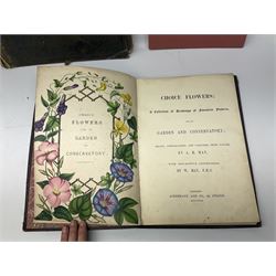Queen Alexandra's Christmas Gift Book: Photographs From My Camera, Daily Telegraph, 1908, with silver mounted cover, the pierced frame modelled as flowers of The Union, hallmarked London 1908, no visible makers mark, Famous Water-colour painters I.-Frank Brangwyn, R.A., and II. W. Russell Flint, A.R.A., The Studio Limited, 1928, each with colour plates, John L Stoddard's Portfolio of Photographs of Famous Cities Scenes and Paintings, The Werner Company, etc., in one box 