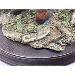 Four Country Artists figures, comprising Shooting figure group by K.Sherwin, Gun dog figure group, First Brace - Labrador and First Brace - Springer, largest H35cm 