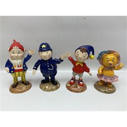 Twelve Royal Albert Beatrix Potter figures, including Mr Alderman Ptolemy, Peter Rabbit and This Pig Had None, etc, some boxed, together with four Royal Worcester Noddy figures, including Big Ears and PC Plod, boxed