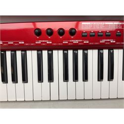 Behringer XU-CONTROL UMX610 USB/MIDI Controller sixty-one full-size touch sensitive keys, in red L98cm; boxed with lead