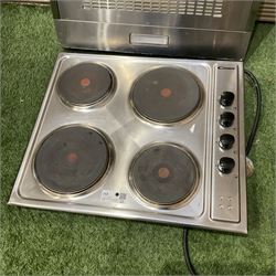Candy four plate hob with extractor - THIS LOT IS TO BE COLLECTED BY APPOINTMENT FROM DUGGLEBY STORAGE, GREAT HILL, EASTFIELD, SCARBOROUGH, YO11 3TX