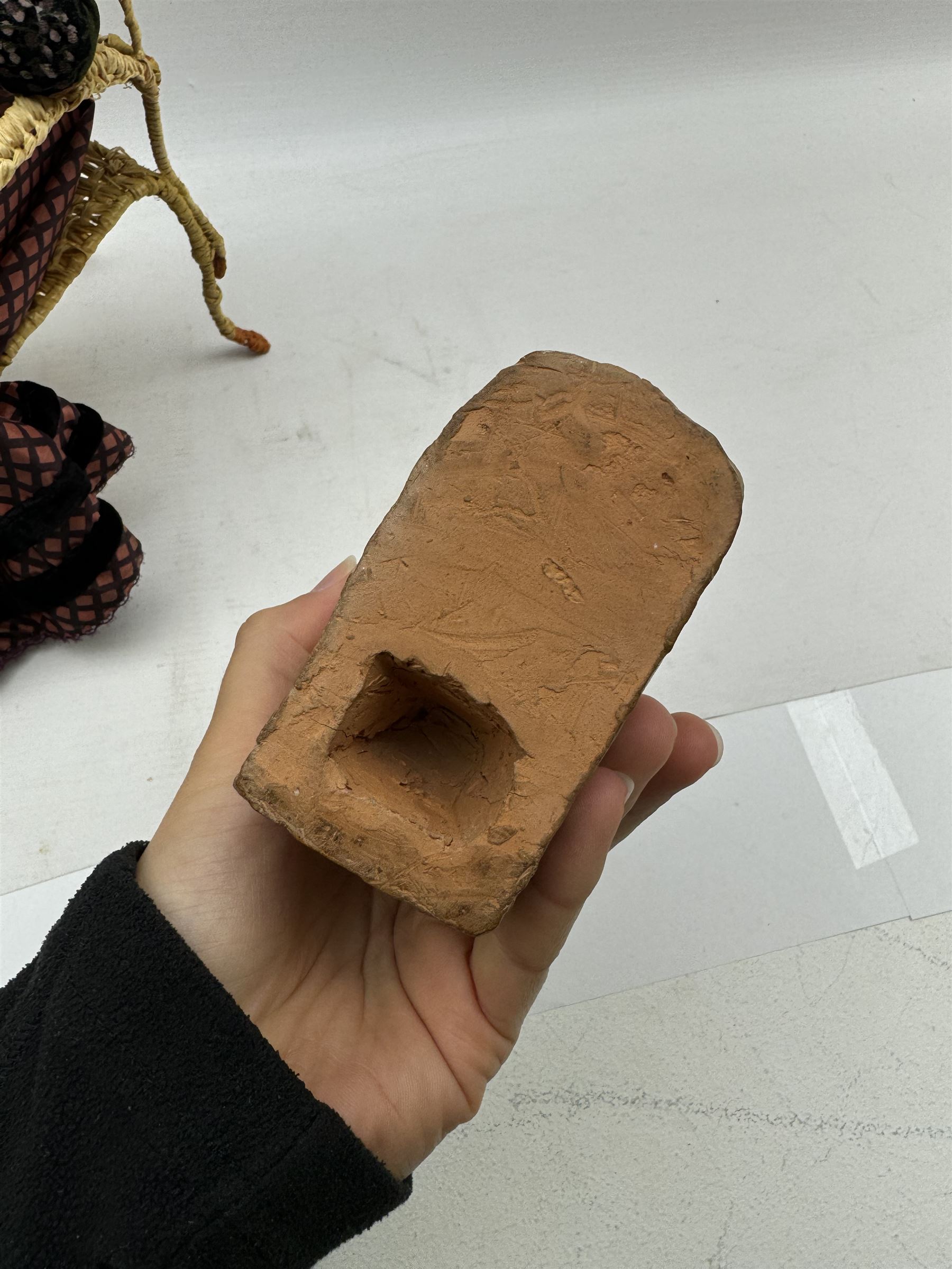 Anna Meszaros (Hungarian 1905-1998): 'My Great Granny', handmade needlework figurine, together with small plaster cast of a young boy by the same artist, granny H30cm
Auctioneer's Note: Anna Meszaros came to England from her native Hungary in 1959 to marry an English businessman she met while demonstrating her art at the 1958 Brussels Exhibition. Shortly before she left for England she was awarded the title of Folk Artist Master by the Hungarian Government. Anna was a gifted painter of mainly portraits and sculptress before starting to make her figurines which are completely hand made and unique, each with a character and expression of its own. The hands, feet and face are sculptured by layering the material and pulling the features into place with needle and thread. She died in Hull in 1998