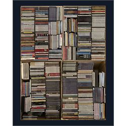 A large collection of mostly Jazz CD's including 
Louis Armstrong, Benny Goodman, Nat King Cole, Bessie Smith and other music four boxes (400+)