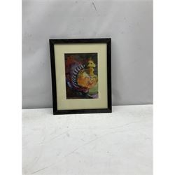 Zdzislaw Ruszkowski (Polish 1907-1991): Dog Seated, watercolour signed, inscribed and dated 1973 verso 22cm x 16cm 