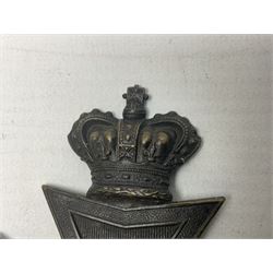 British helmet plate for 2nd Worcestershire Rifle Volunteers