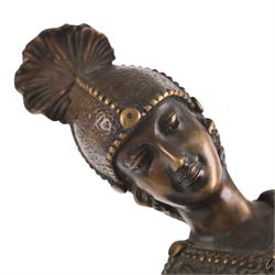 After Chiparus three Art Deco figures modelled dances, H60cm 