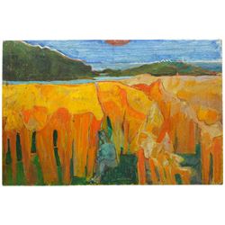 John Gilbey Bowles (British 1929-2011): Figure by the Coast, oil on board signed and dated '70, 61cm x 92cm (unframed)
Provenance: from the family of the artist