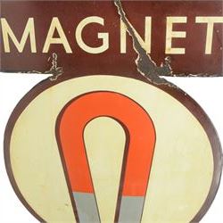 Magnet Ales enamel advertising sign, H117cm, W76cm
