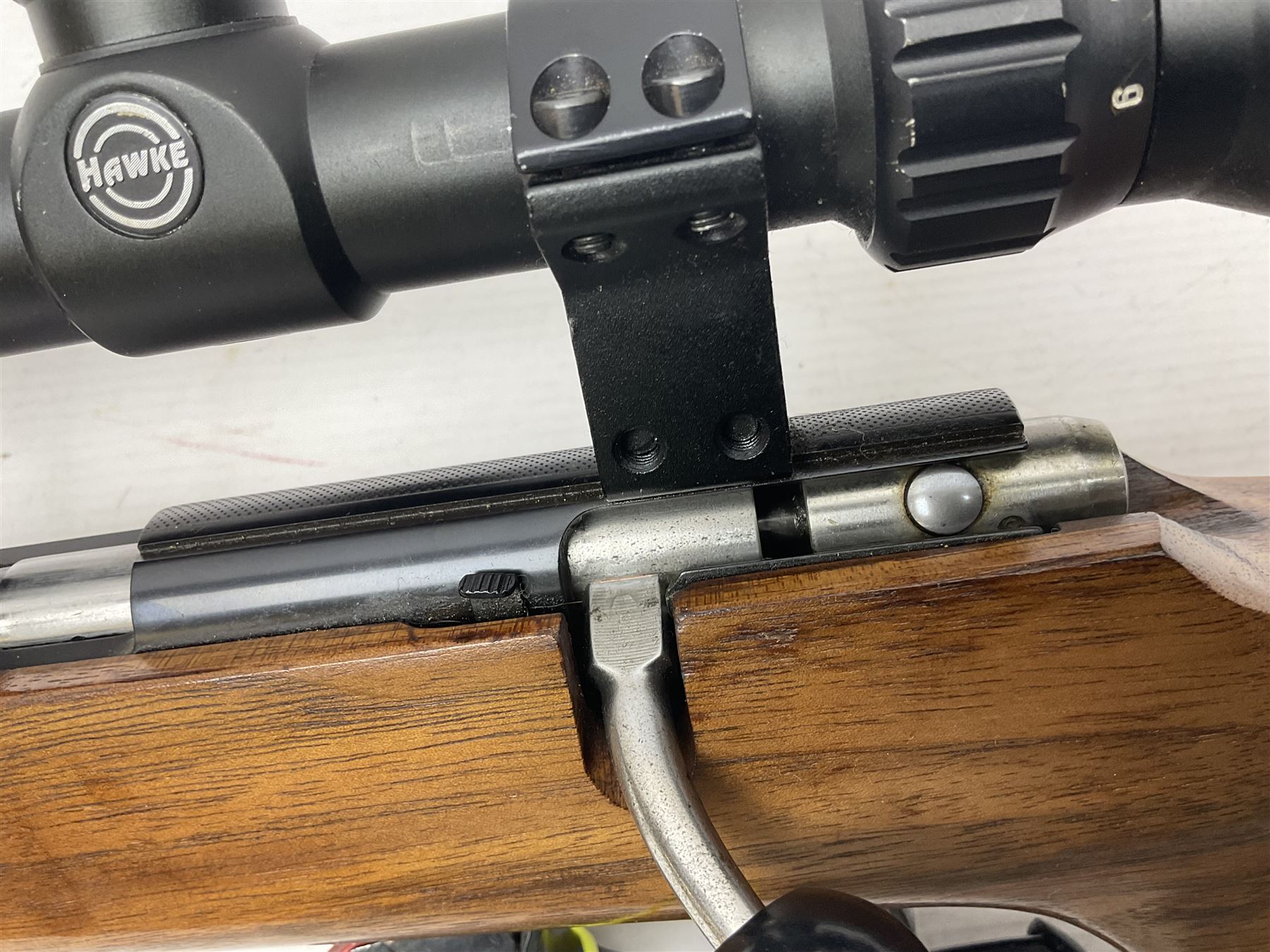 SECTION 1 FIREARMS CERTIFICATE REQUIRED - LEFT HANDED J.G. Anschutz .22 long round bolt action rifle, the 36cm (14