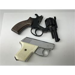 Italian Sprint eight-shot .22 rim fire blank firing pistol L18cm; and German MaRie Perfecta 6mm blank firing starting pistol, boxed with instructions (2)