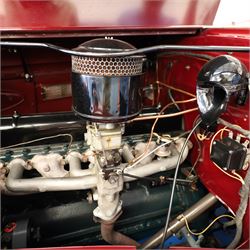 1937 Buick Special Sport Coupe

Registration: LXS 932
Serial number: 744273817
Engine: 4,064cc straight-eight petrol
Odometer reading: 6,476 miles
Steering: Left-hand drive
Colour: Deep maroon
V5C: Present
Keys: One

From the Estate of the late John Sils.

A striking 1937 Buick Special Sport Coupe, finished in deep maroon and manufactured at the General Motors plant in Oshawa, Ontario, Canada.

The Buick Special formed part of the marque’s Series 40 range and combined dramatic period styling with Buick’s smooth 248cu in, approximately 4,064cc, straight-eight engine. The Sport Coupe was among several body styles offered for 1937 and is distinguished by its sweeping wings, prominent vertical grille, split windscreen and enclosed rear luggage compartment.

This example was imported into the United Kingdom and first registered here in November 2019, receiving the registration LXS 932. The odometer displays 6,476 miles, although this mileage has not been independently verified.

The car is very well presented throughout, with excellent deep-maroon paintwork, extensive brightwork and a highly detailed period Art Deco interior featuring its dashboard, centrally mounted ventilation grille, original-style instrumentation and controls. The luggage compartment is neatly trimmed and incorporates a securely mounted spare wheel beneath a raised floor.

The underside also presents particularly well, appearing clean and extensively finished in black, with the chassis, suspension, axles and associated components showing evidence of careful restoration and ongoing maintenance.

Overall, this is an impressive and imposing pre-war Buick, presented in very good condition throughout.

Features

• Canadian-built Buick Special Sport Coupe
• Manufactured at General Motors, Oshawa, Ontario
• 4,064cc straight-eight engine
• Left-hand drive
• Deep-maroon exterior finish
• Extensive chrome brightwork
• Split windscreen
• Period Art Deco interior
• Original-style dashboard and instrumentation
• Dashboard-mounted clock
• Front bench seating
• Enclosed rear luggage compartment
• Underfloor spare wheel
• UK registered since November 2019
• V5C present
• One key

Condition

Presented in very good condition throughout, with excellent paintwork and a clean, highly detailed underside.

This vehicle forms part of the Estate of the late John Sills and is offered for sale by the Executors, providing a genuine reason for sale.