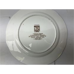 Paragon Edward VIII Coronation commemorative ware to include twin handled loving cup, H10.5cm, cup and plate, all with printed marks beneath (3)