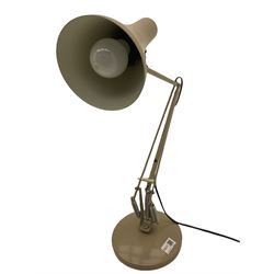 Angle-poise lamp and an Islamic prayer mat