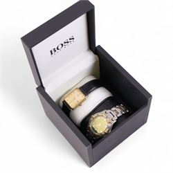 Two gentlemans wristwatches, including Rotary example on leather strap and Krug Baumen example