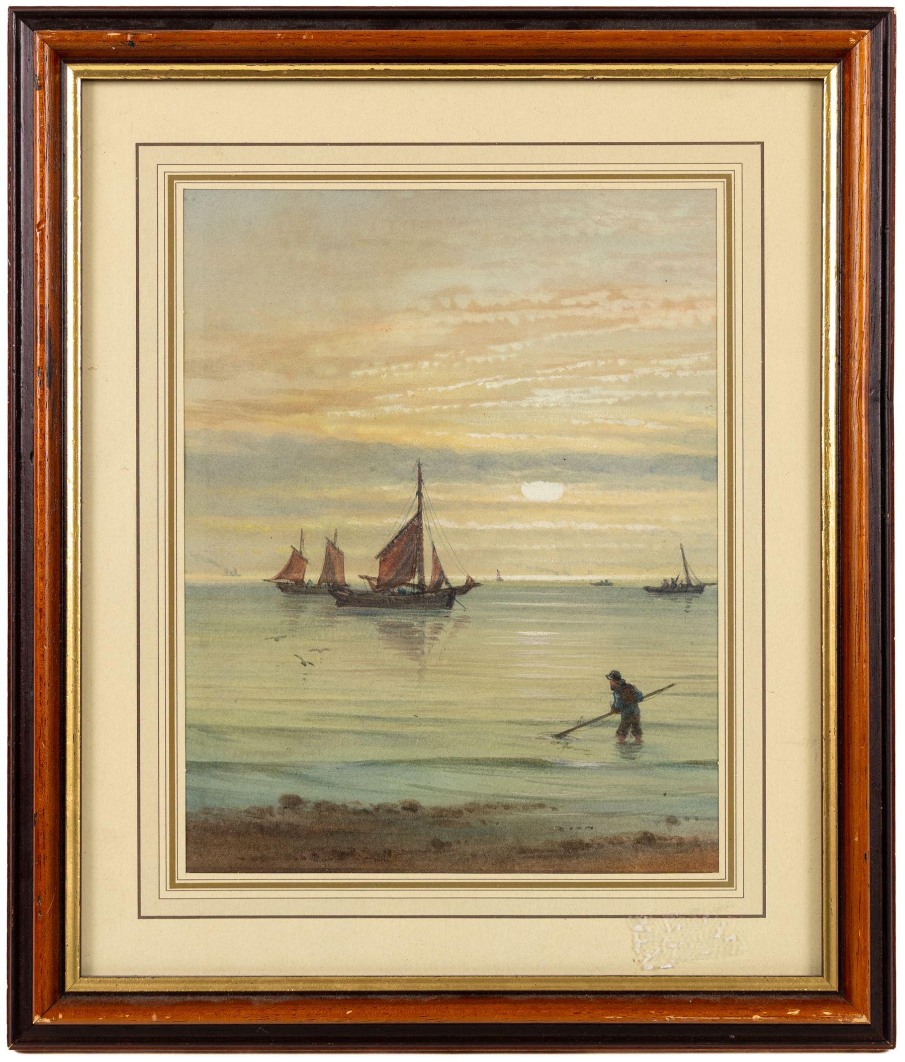 Thomas Swift Hutton (British 1860-1935): 'Tin Ghaut - Whitby', George Percy Bankart (British 1866-1929): ‘River Esk at Whitby’, Edith F Hillier (British 19th/20th Century): ‘The Market Place – Whitby'; together with other Whitby related watercolours variously signed and titled max 36.5cm x 26.5cm (6)