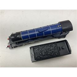 Hornby '00' gauge - Coronation Class 4-6-2 locomotive 'Duchess of Gloucester' No.6225 in LMS maroon; Class A1/A3 4-6-2 locomotive 'Flying Scotsman' No.4472 in LNER green; Class 9F 2-10-0 locomotive 'Evening Star' No.92220 in BR green; all boxed; and Class A1/A3 4-6-2 locomotive 'Prince Palatine' No.60052 in BR blue; unboxed (4)