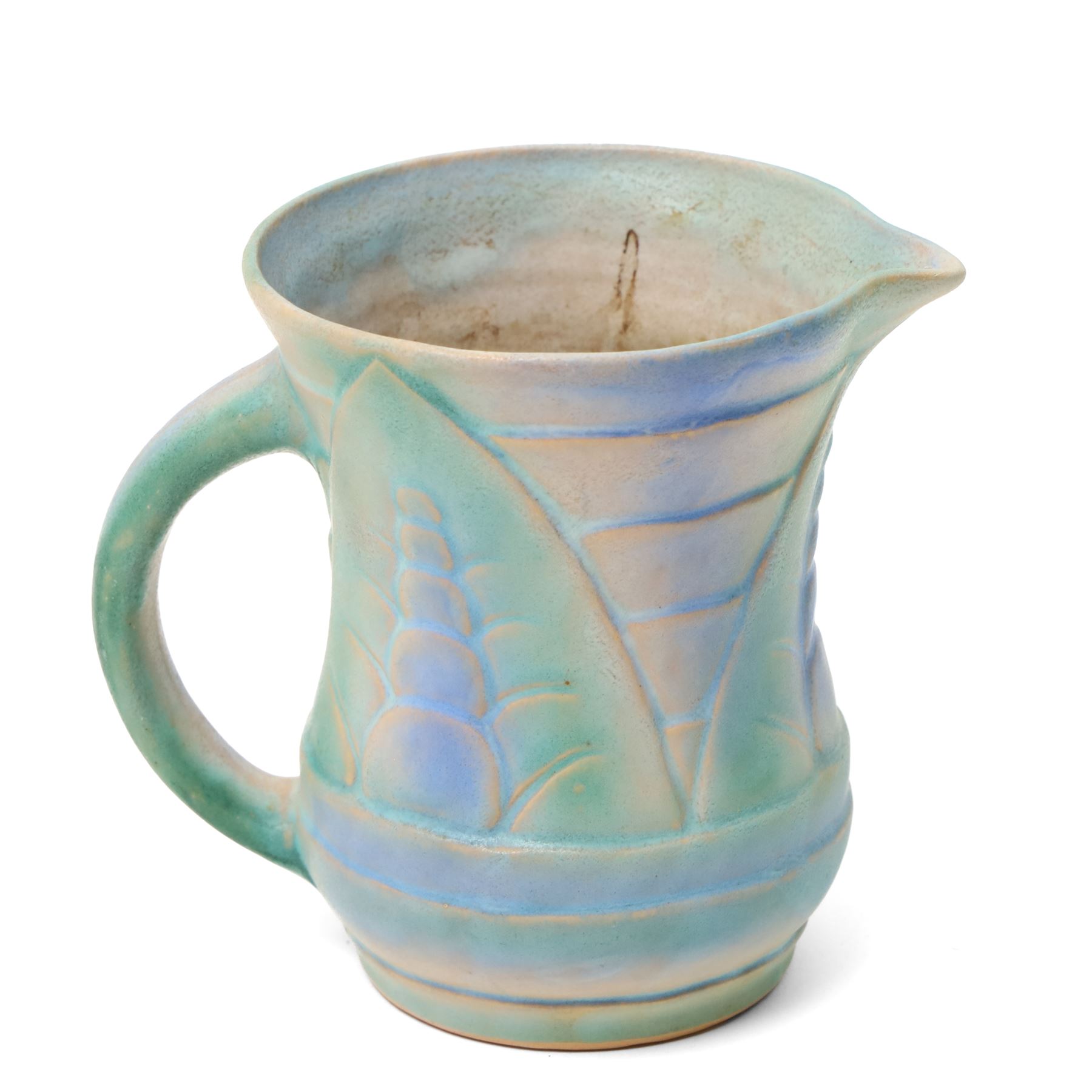 Collection of 1930s to 1940s Bourne Denby Danesby ware, with naturalistic decoration, vase H22.5cm (4)