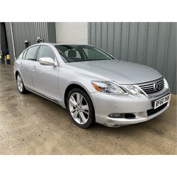 Lexus GS 450h saloon car, 3.5 SE-L, 4 door, CVT Auto
Year: 2010, September
Colour: Silver
Mileage: 50,000 approx.
Fuel: Petrol Hybrid
MOT Exp: 9th April 2025
Reg: RF60 YNV
V5: No

For sale by instruction from a local estate
Buyers Premium 10% plus VAT (12% inc.)

