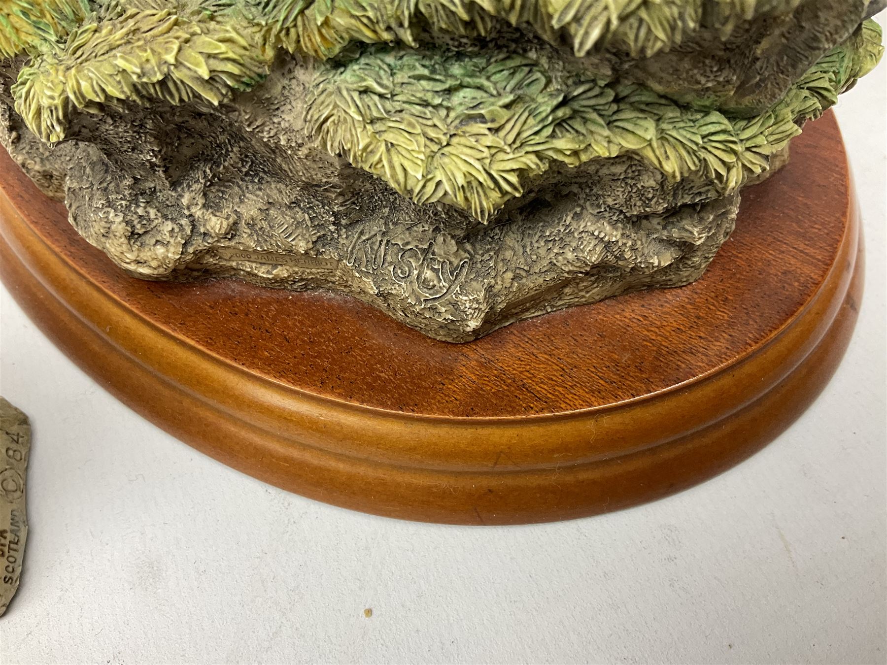 Border Fine Arts figures, to include Galloway Bull, A2692, Galloway Cow & Calf, A3790, Well Warmed, A1454, Found Safe, A0602 etc (7) 