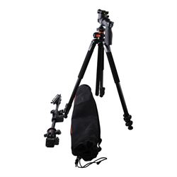 Vanguard Alta Series 70 tripod with a GH-200 pistol-grip ball head, in soft carry case, together with an Opticron Hide Clamp