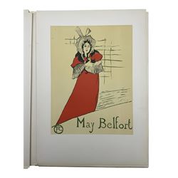 Rotzler, Willy - 'Affiches de Henri de Toulouse-Lautrec - Dix reproductions en couleurs', book containing ten colour Toulouse-Lautrec lithographs, pub. 1946 by Bale, unbound with loose plates, plates max 33cm x 24cm