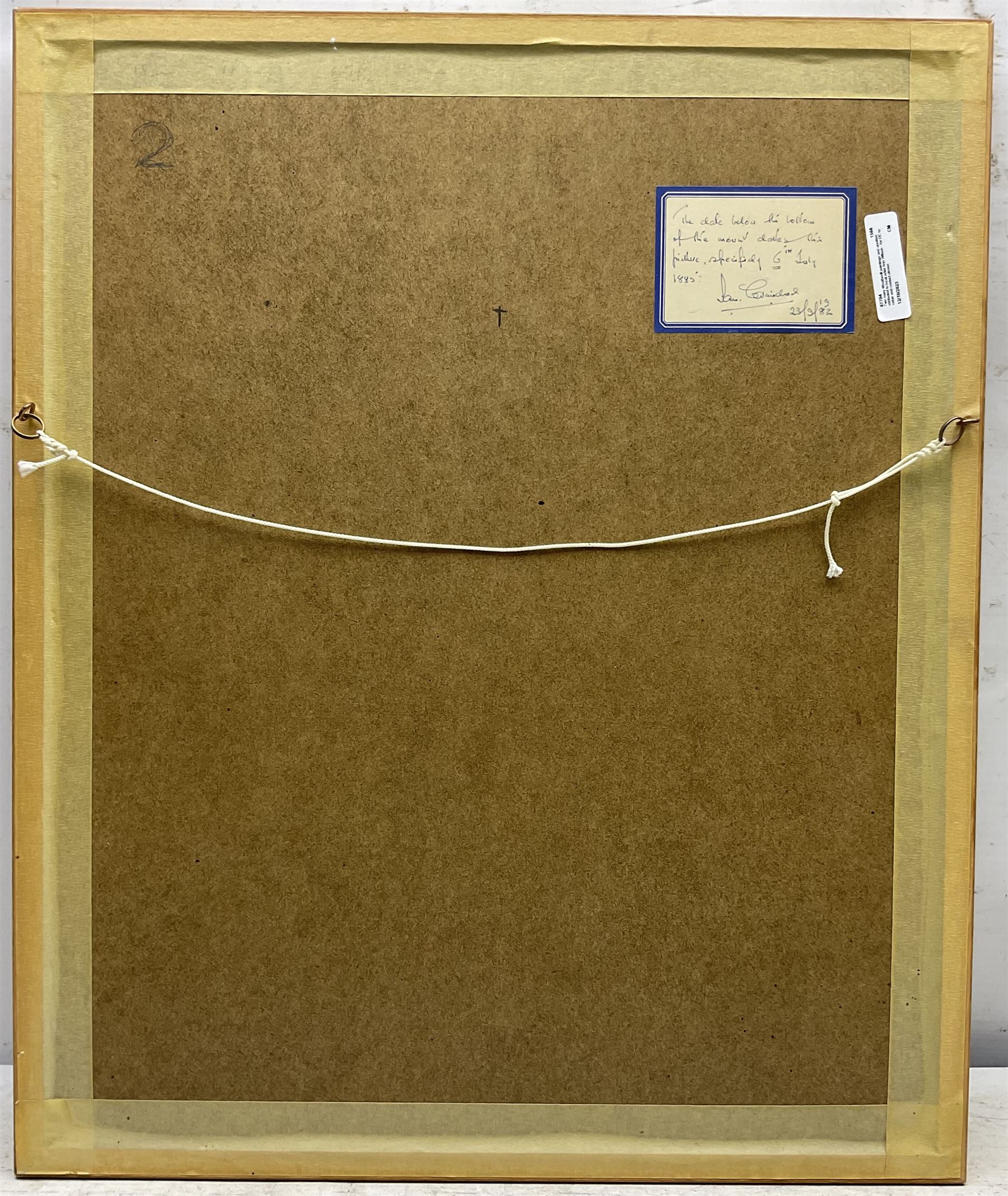 Mary Weatherill (British 1834-1913): 'Eide - Graven' Norway, watercolour unsigned, titled and dated July 1885 on the mount 29cm x 25cm