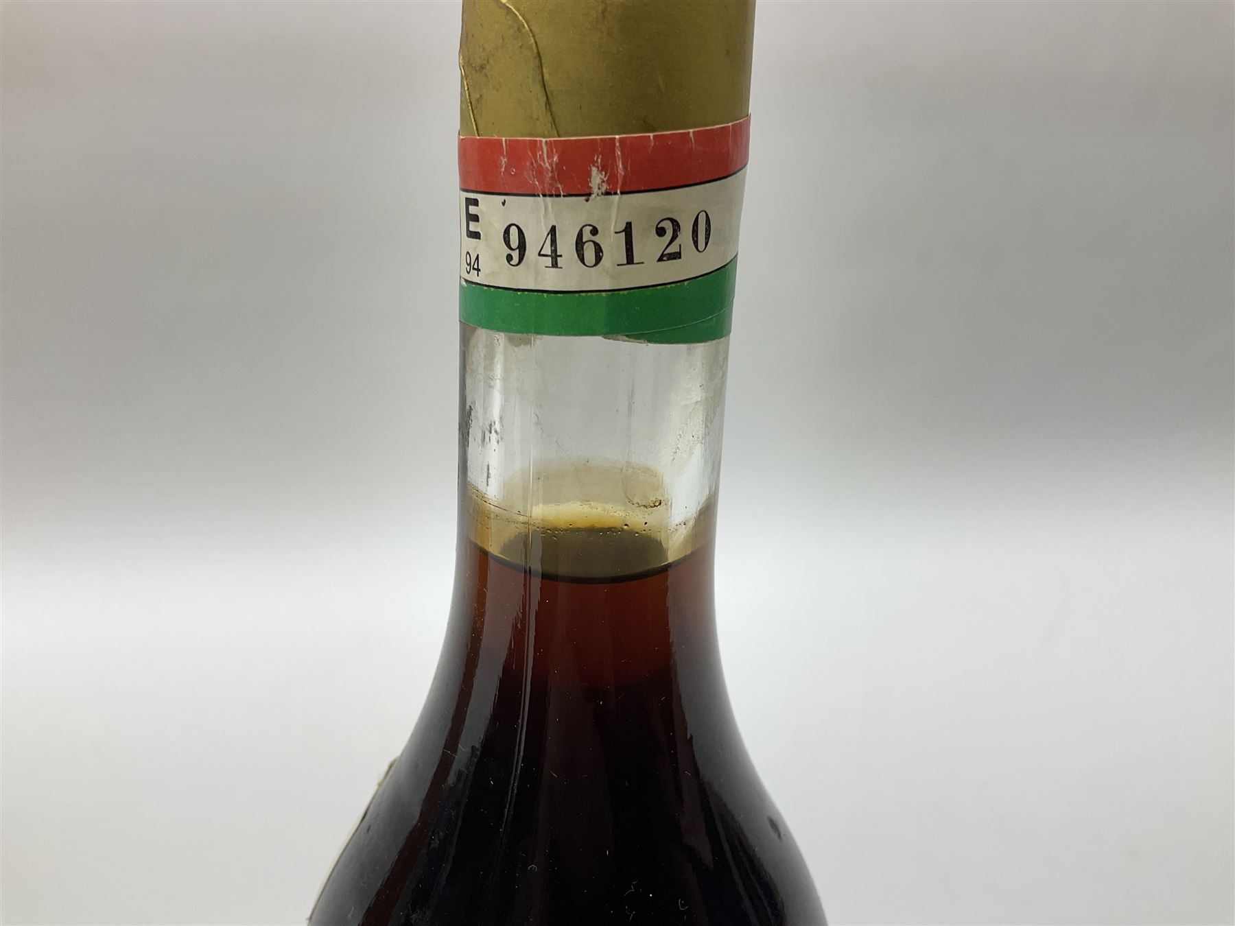 Presentation set comprising Hine Antique cognac 70cl, 40% volume and four miniature bottles of Hine cognac, 1957, 1960, two 1982, all 5cl, 40%   together with bottle of Tokaji sweet wine, 500ml, 13%