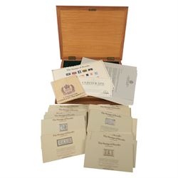 'The Stamps of Royalty', set of twenty-five silver stamp ingots, each carded with certific...