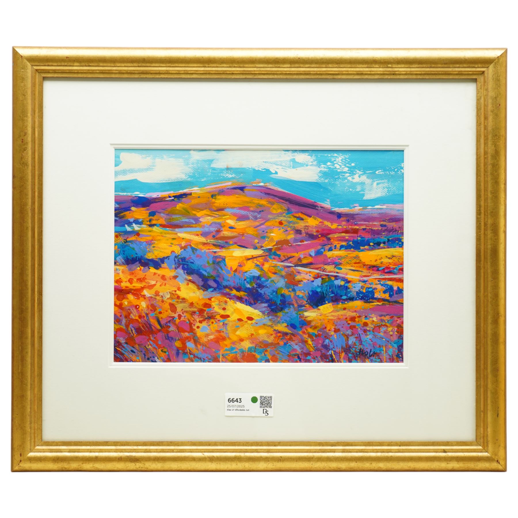 John Holt (British 1949-): French Landscape in Bloom, acrylic signed 28cm x 38cm