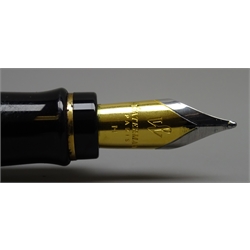  Writing Instruments - Waterman fountain pen with '18K' gold nib and matching ballpoint pen, boxed, Waterman ballpoint pen and fountain pen, Faber-Castell fountain pen, ballpoint pen and pencil and a sterling silver cased Sheaffer pencil (8)  