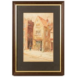 John Wynne Williams (British fl.1900-1920): The Three Mariners Inn, Low Conduit Street, Kind Richard III House, and two further Scarborough views, set of five watercolours signed max 25cm x 15cm (5)