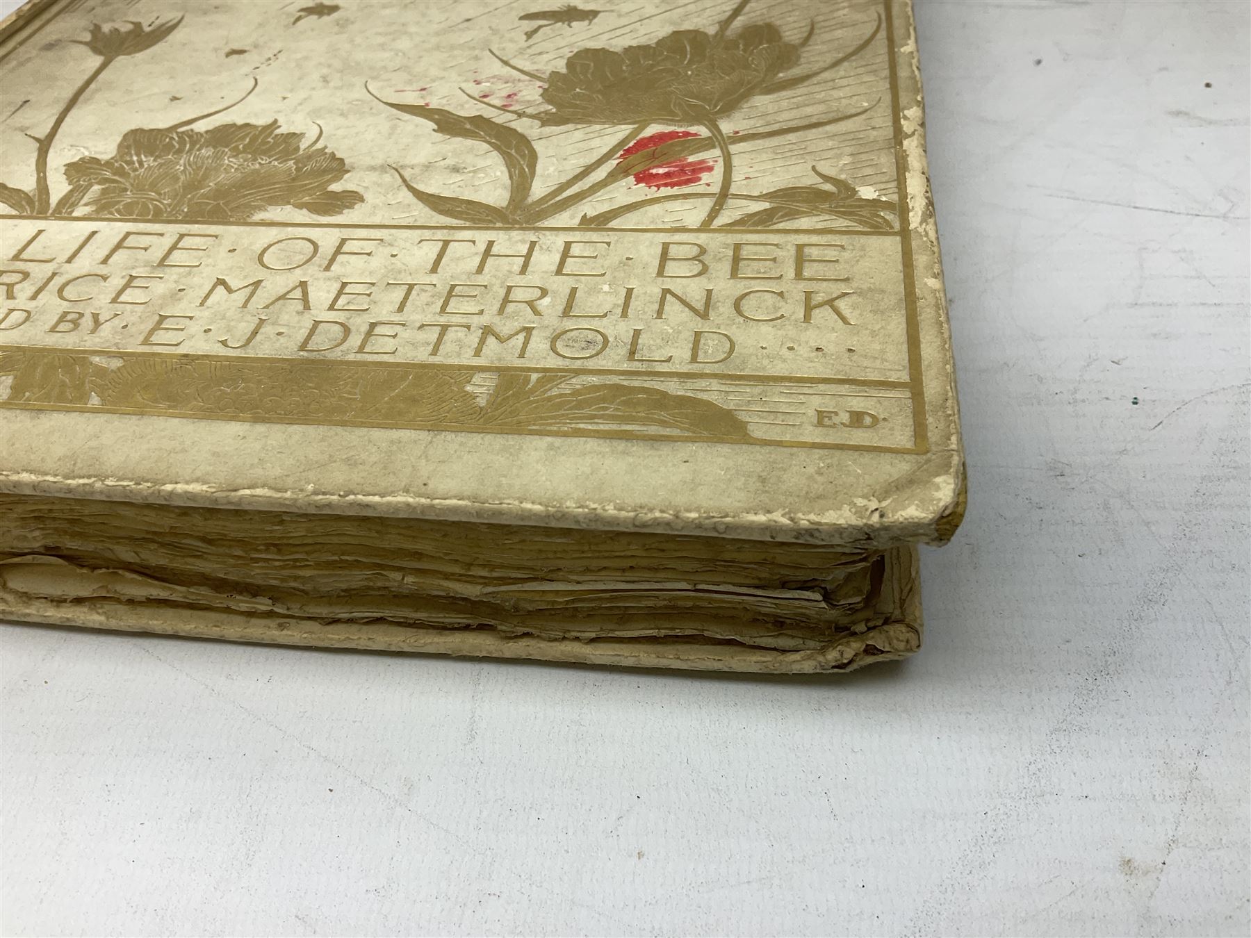Maurice Maeterlinck: 'The Life of the Bee', illustrated E.J. Detmold, 13 mounted coloured plates, pub. Geo. Allen & Co. Ltd. London, 1911,