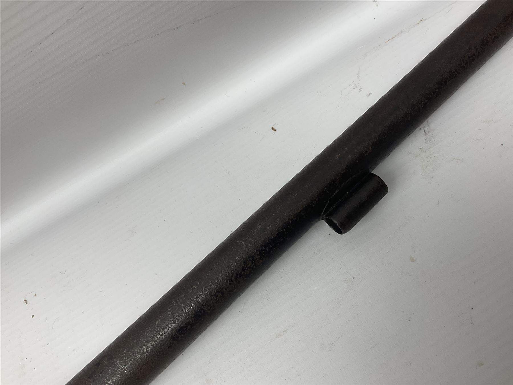 Early 19th century flintlock single barrel sporting gun by Johnston, approximately 14-bore, with 94cm(37