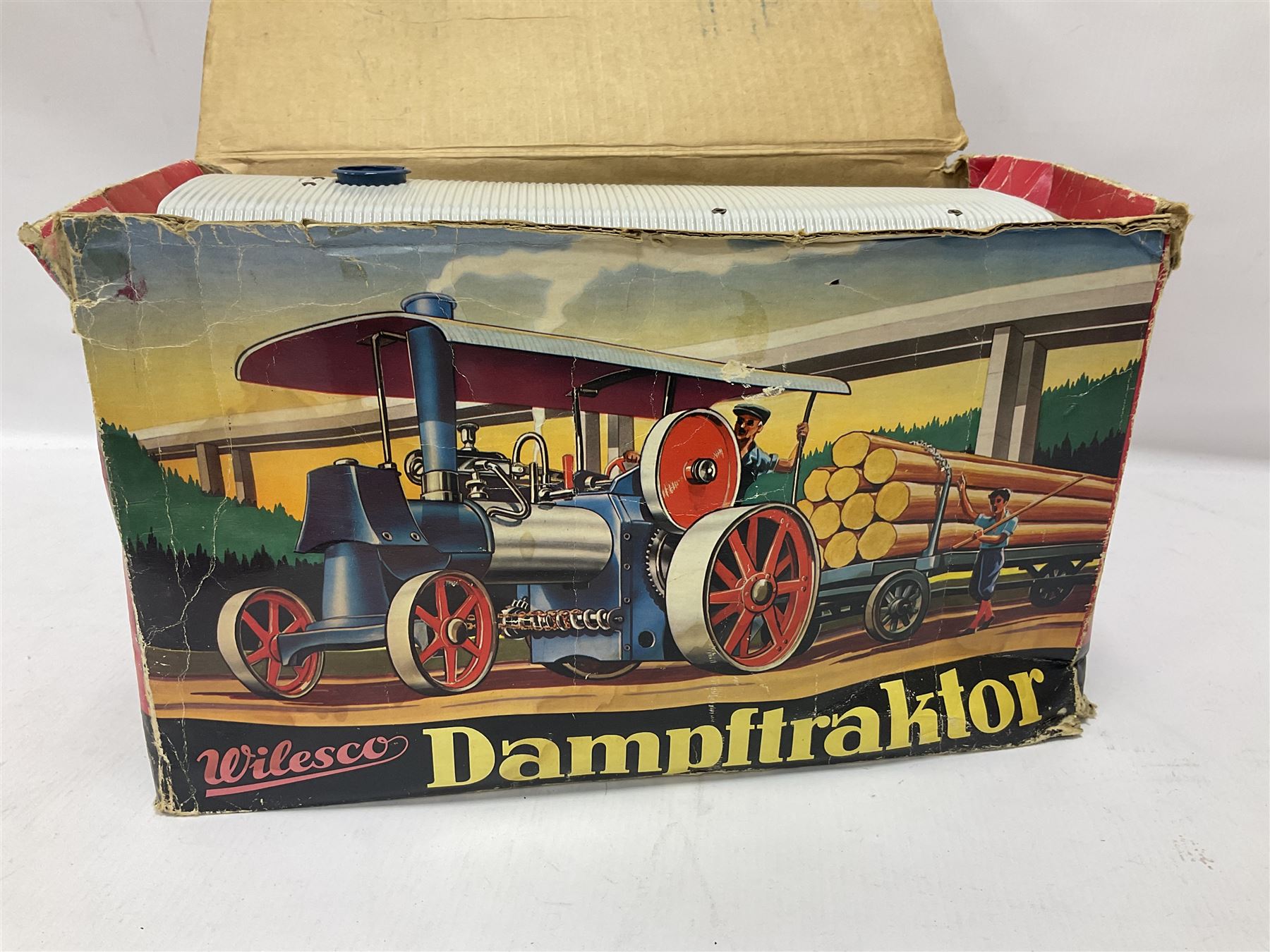 Mamod TE1A Wilesco Dampftraktor live steam tractor, with original box 