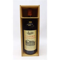  Cahors Clos de Gamot, family Joffreau 1992, 5ltrs, in wooden box, 1btl. Provenance: From the Temperature Controlled storage of a Yorkshire Private Collector.   