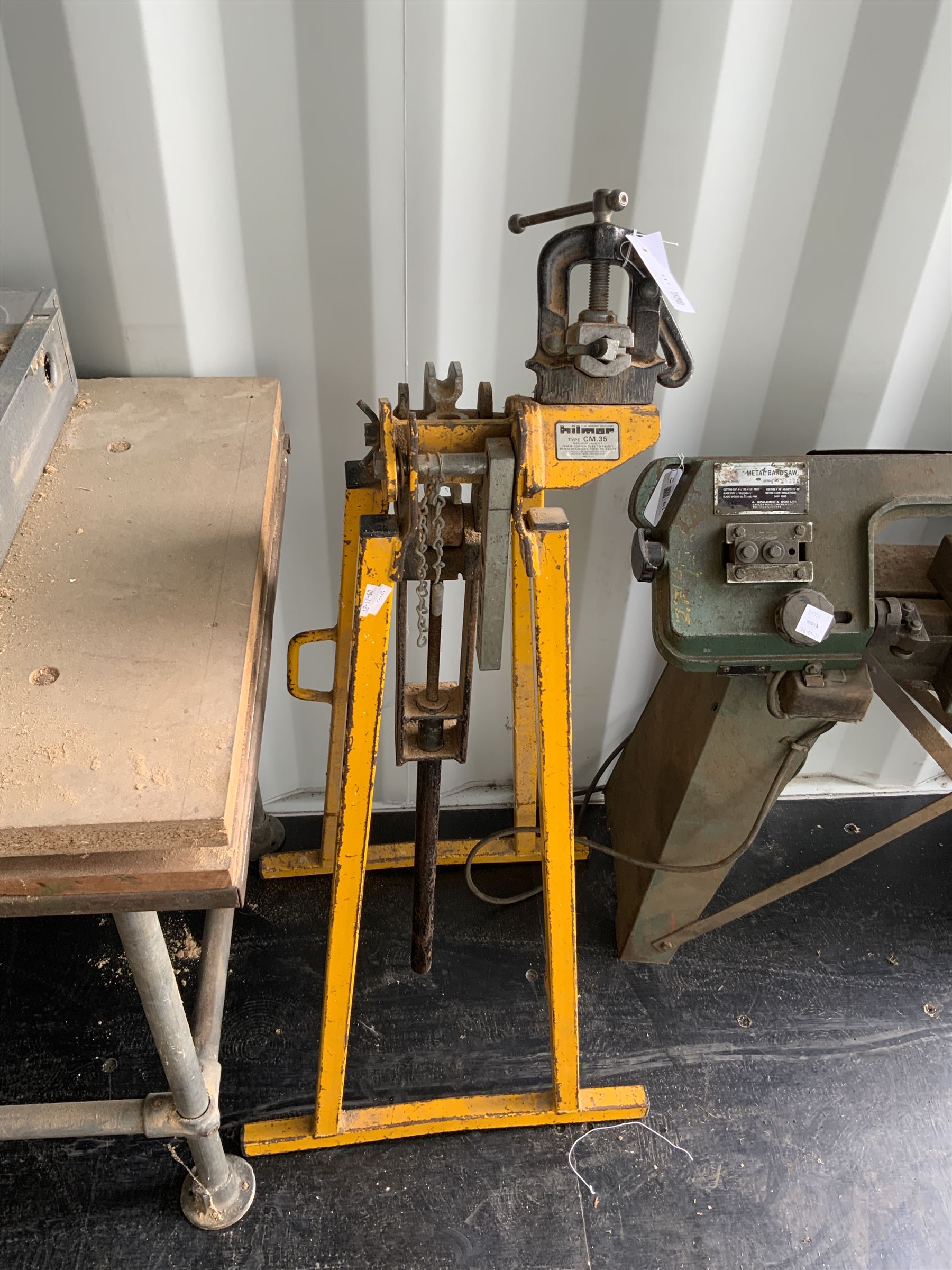 Hilmor CM.35 Pipe bender stand with 15mm guide - THIS LOT IS TO BE COLLECTED BY APPOINTMENT FROM DUGGLEBY STORAGE, GREAT HILL, EASTFIELD, SCARBOROUGH, YO11 3TX