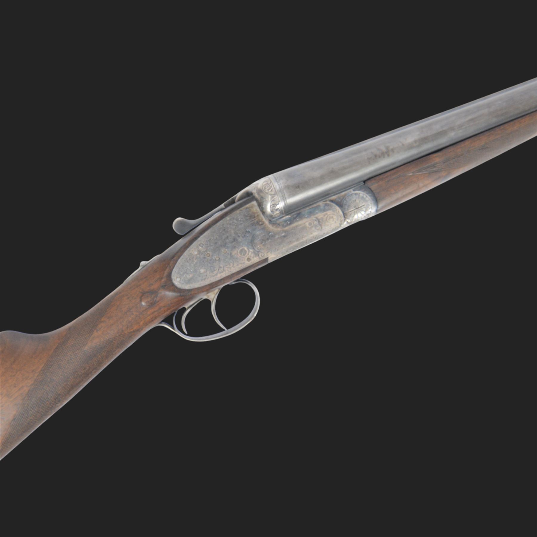 Black Sabel De Luxe, 12 bore double trigger sidelock ejector, side by side double barrel shotgun with 63cm (25