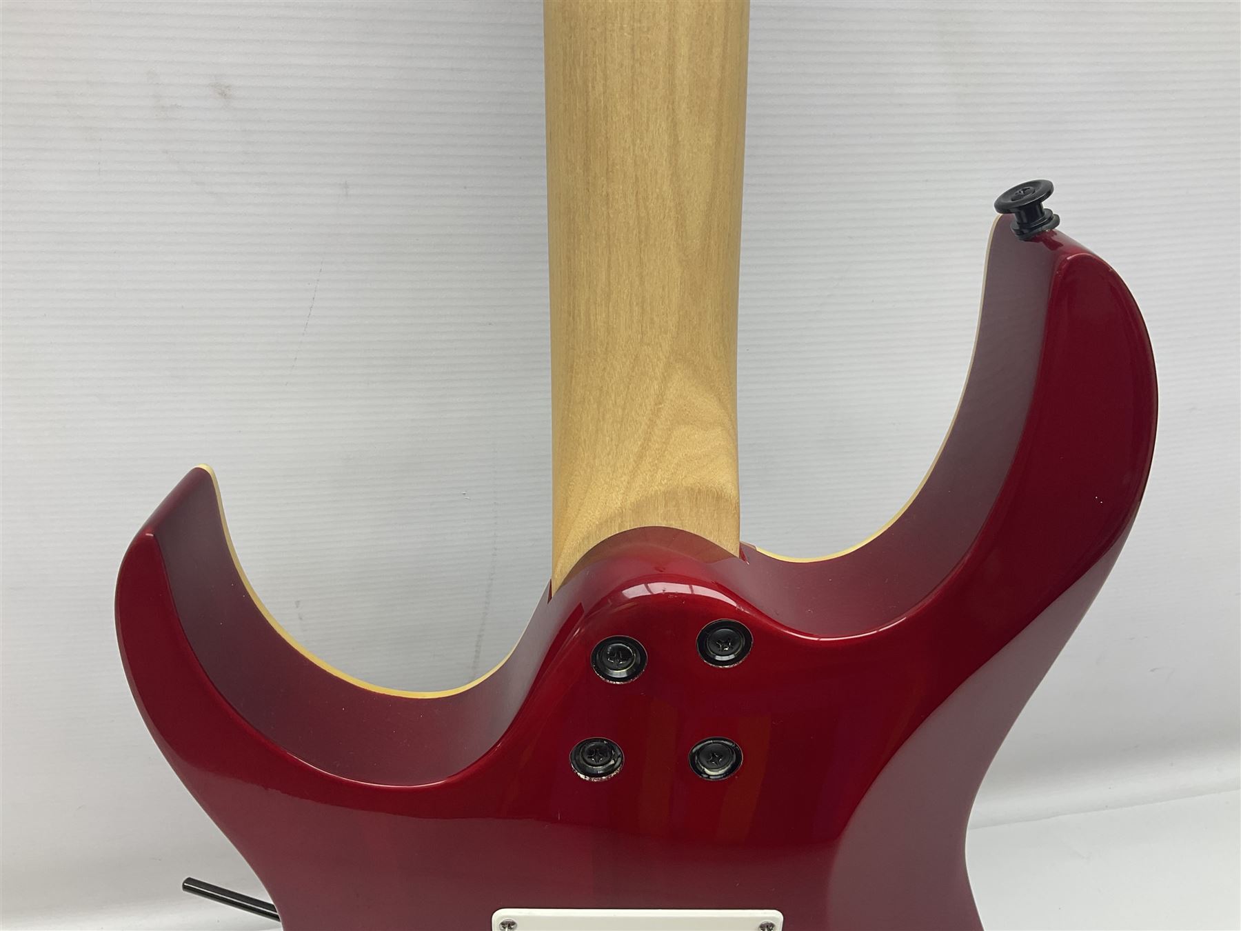 Maverick HSH rock guitar with Floyd Rose tremolo, L100cm overall; in soft carrying case.